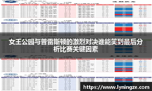 女王公园与普雷斯顿的激烈对决谁能笑到最后分析比赛关键因素