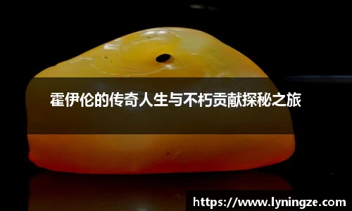 霍伊伦的传奇人生与不朽贡献探秘之旅