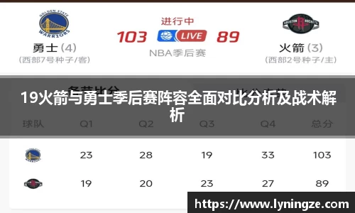 19火箭与勇士季后赛阵容全面对比分析及战术解析